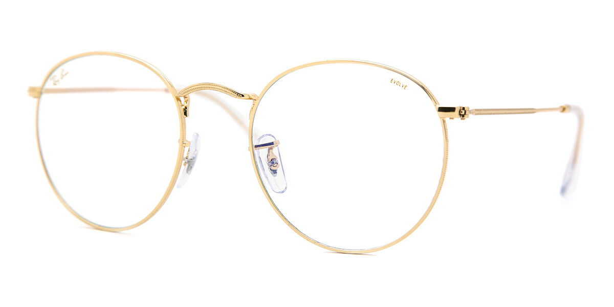 RB3447 Round Metal Sunglasses Gold 