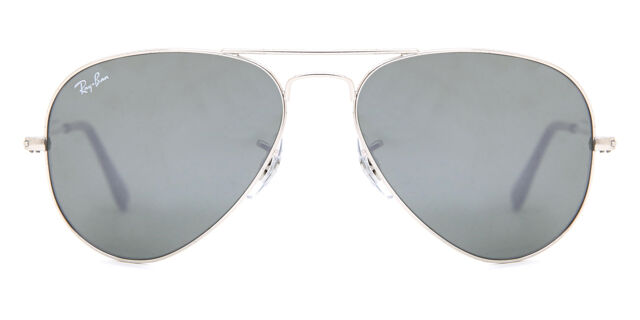 RB3025 Aviator Large Metal sunglasses Silver SmartBuyGlasses US