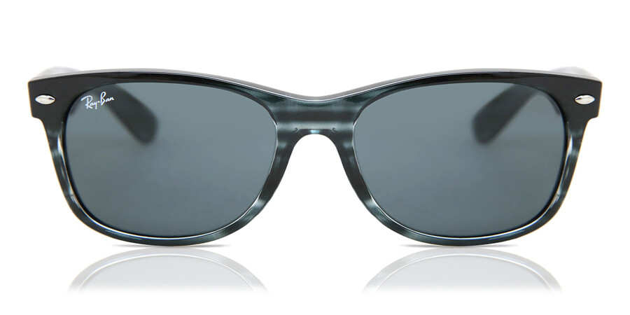 Ray-Ban RB2132 New Wayfarer 6432R5 Sunglasses Striped Blue Tortoise |  VisionDirect Australia