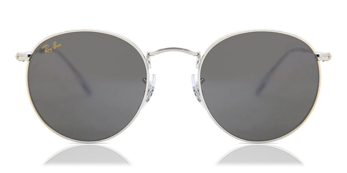 Фото - Сонцезахисні окуляри Ray-Ban RB3447 Round Metal 9198B1 50 Srebrne Meskie Okulary Przeciwsloneczne 