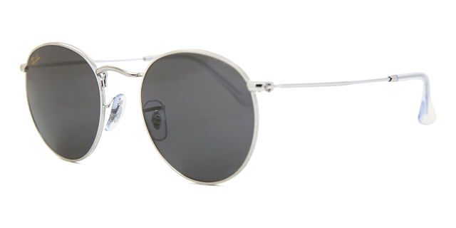 Ray-Ban RB3447 Gold Round Polarized Metal Sunglasses Dark Gray Lens Ray-Ban Classic Unisex RB3447 Round Metal Sunglasses, 50mm  main image 3