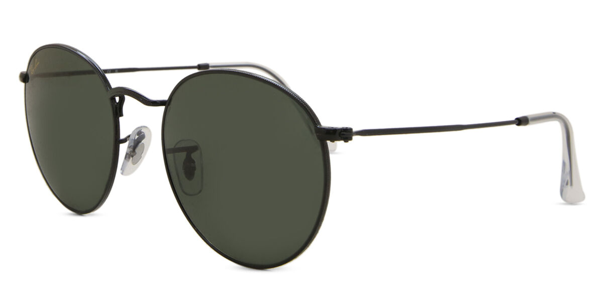 Round black ray ban sunglasses on sale