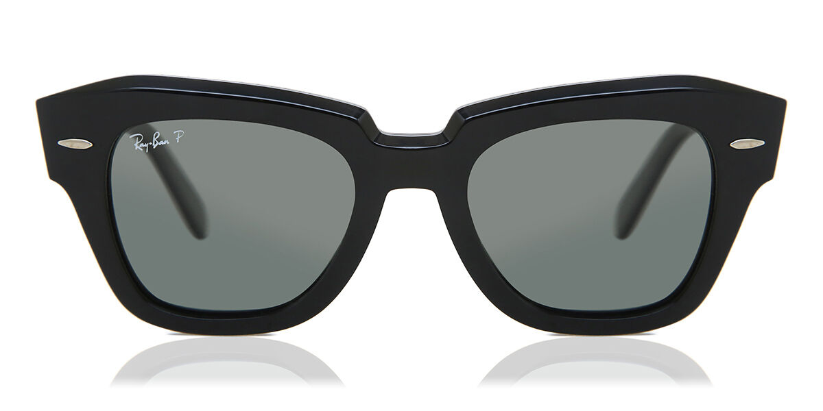 Ray-Ban RB2186 State Street Polarized 901/58 Sunglasses Black |  SmartBuyGlasses Ireland