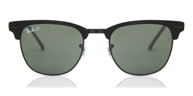 RB3716 Clubmaster Metal Polarized