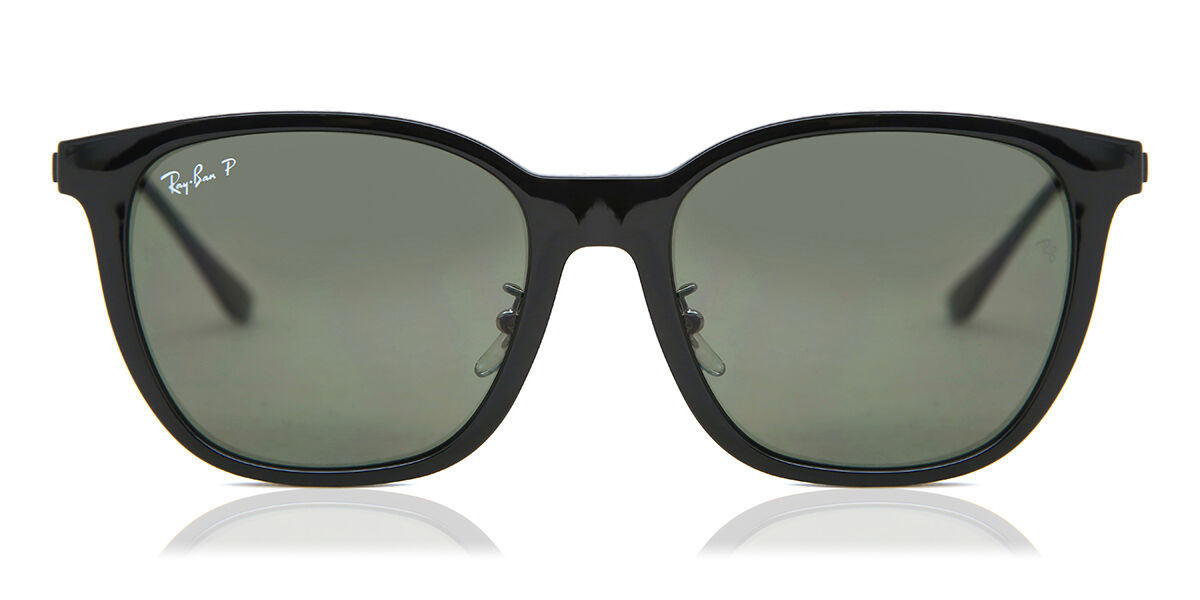 Фото - Сонцезахисні окуляри Ray-Ban RB4333D Asian Fit Polarized 601/9A 55 Czarne Męskie Okular 