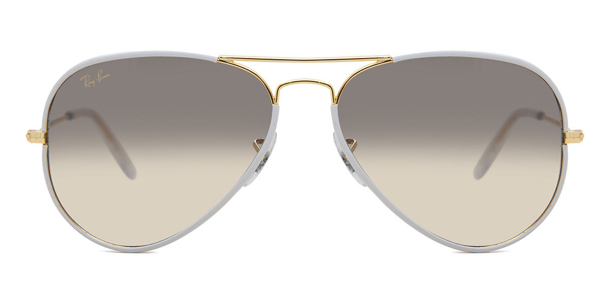 Ray-Ban RB3025JM Aviator Full Color 919632 58 Gråa Solglasögon Män