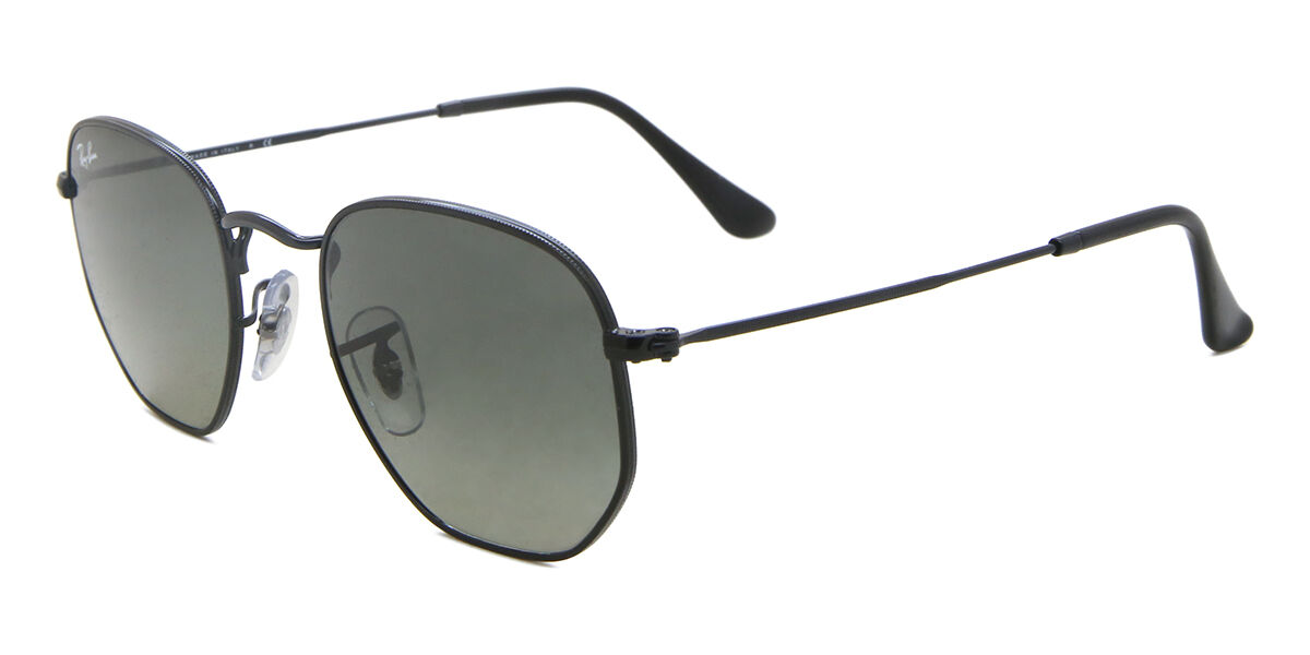 Hexagonal ray ban black hotsell