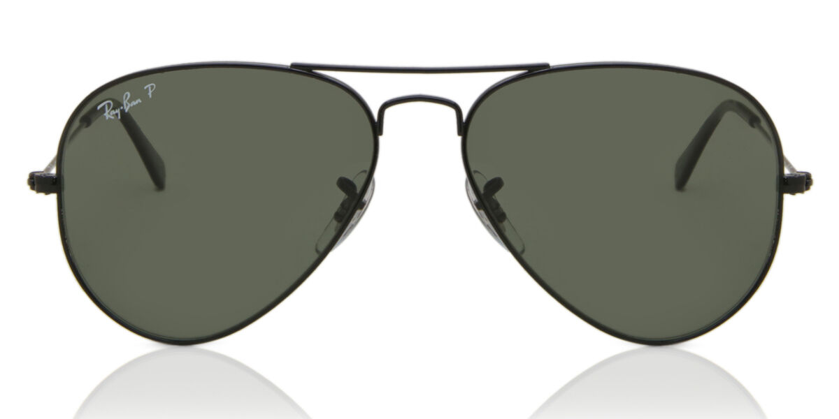 vliegtuigen Tropisch molecuul Ray-Ban RB3025 Aviator Polarized 002/58 Sunglasses in Black |  SmartBuyGlasses USA