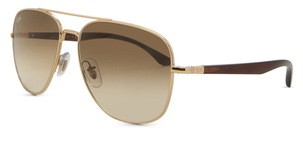 【極美品】Ray-Ban ティアドロップ RB3683 RB3683 sunglasses Polished Gold | SmartBuyGlasses US