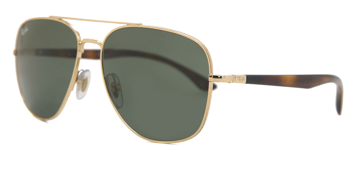 【極美品】Ray-Ban ティアドロップ RB3683 RB3683 sunglasses Polished Gold | SmartBuyGlasses US