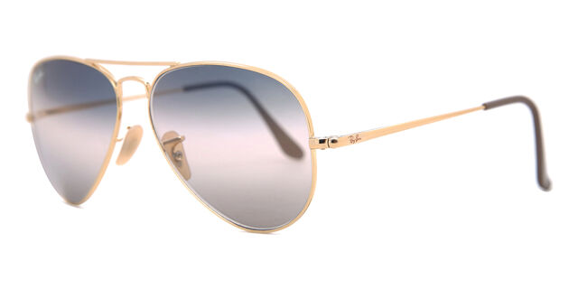 Ray-Ban RB3689 Aviator Metal II 001/GE Aviator Gold  display picture 1
