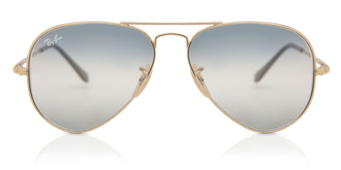 Ray-Ban RB3689 Metal II Gold Frame Aviator Shades Ray-Ban Sunglasses Aviator Metal II RB3689 914751 Gold Brown  main image 3