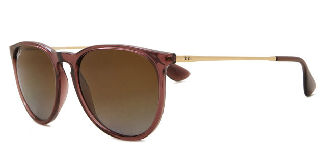 RB4171 Erika Polarized Sunglasses Transparent Dark Brown 