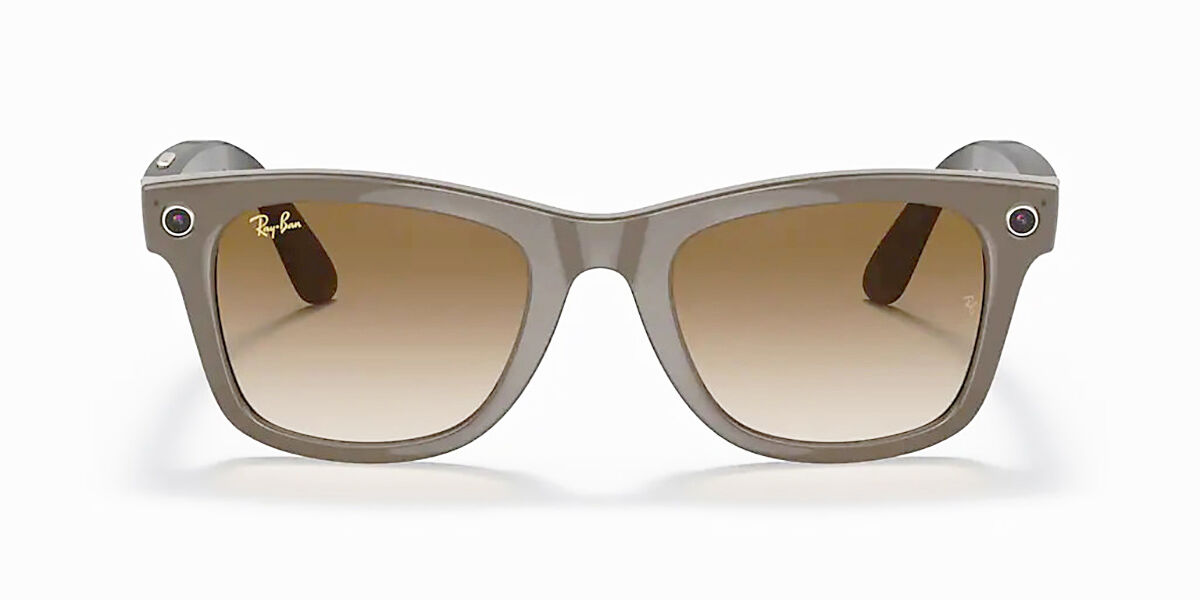 Ray-Ban Stories RW4004/S Wayfarer 656013 Sunglasses in Shiny Brown ...