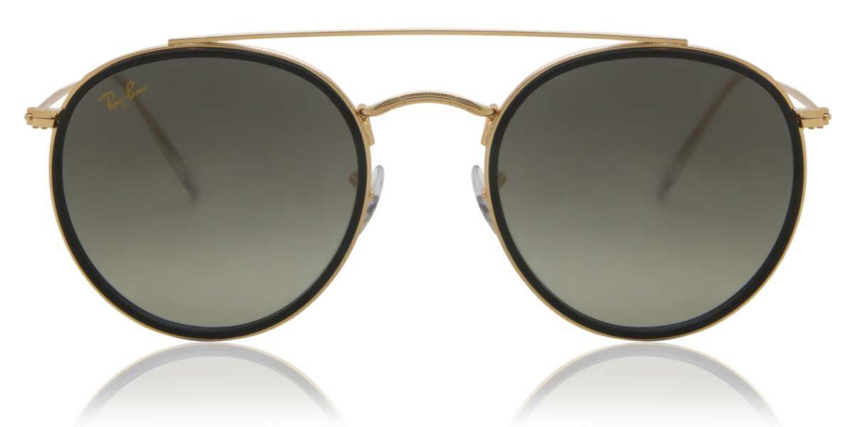 Ray-ban Rb3647n 923871 Sunglasses Gold Black 