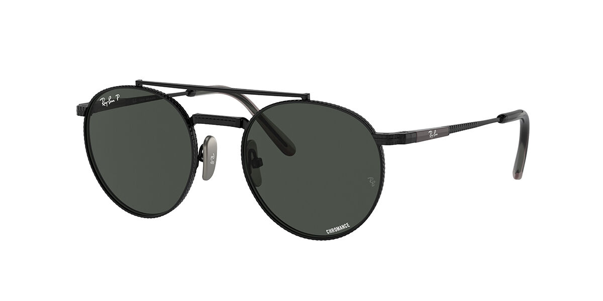 Ray-Ban Sunglasses RB8237 Round II Titanium Polarized 3141K8