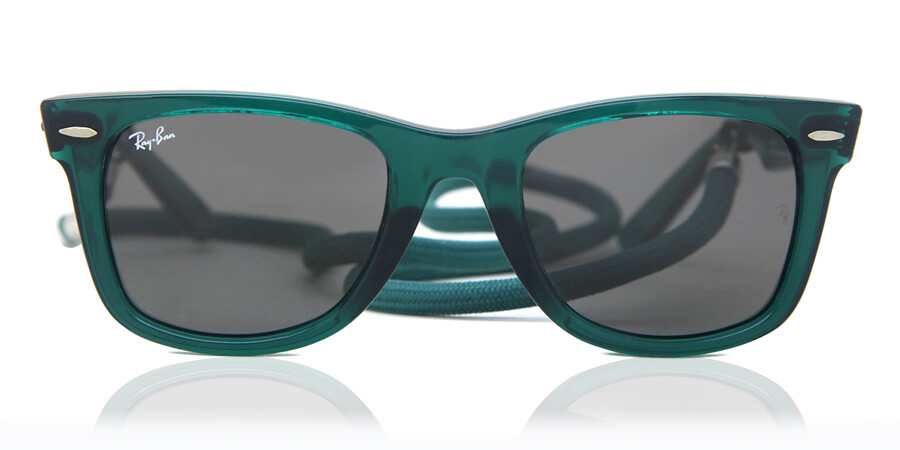 Ray Ban RB2140F Asian Fit 6615B1 Sunglasses in Transparent Green |  SmartBuyGlasses USA