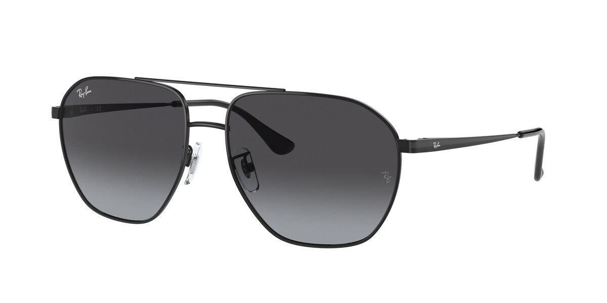 Ray Ban RB3692D Asian Fit 002/8G Sunglasses in Black | SmartBuyGlasses USA