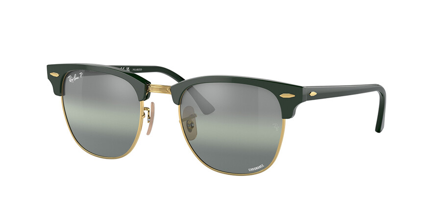 Ray-Ban RB3016/S Clubmaster Polarized 1368G4 Sunglasses in Green |  SmartBuyGlasses USA