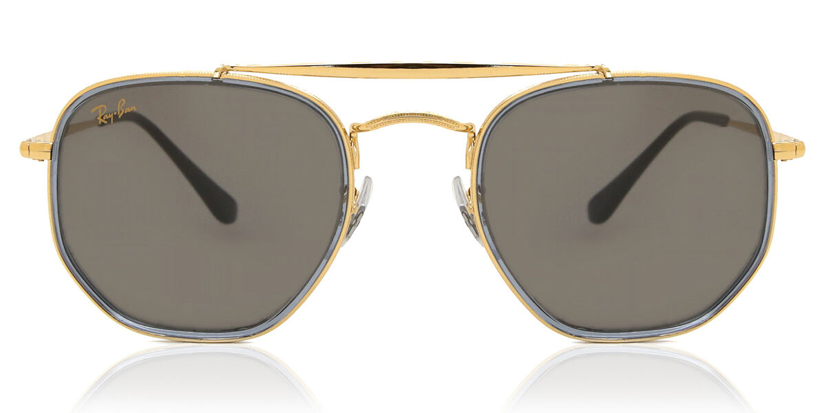 Photos - Sunglasses Ray-Ban RB3648M The Marshal II 9240B1 Men's  Gold Size 5 