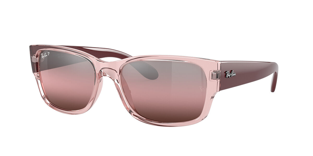 RayBan RB4388 6648G8 Sunglasses Transparent Pink SmartBuyGlasses New Zealand