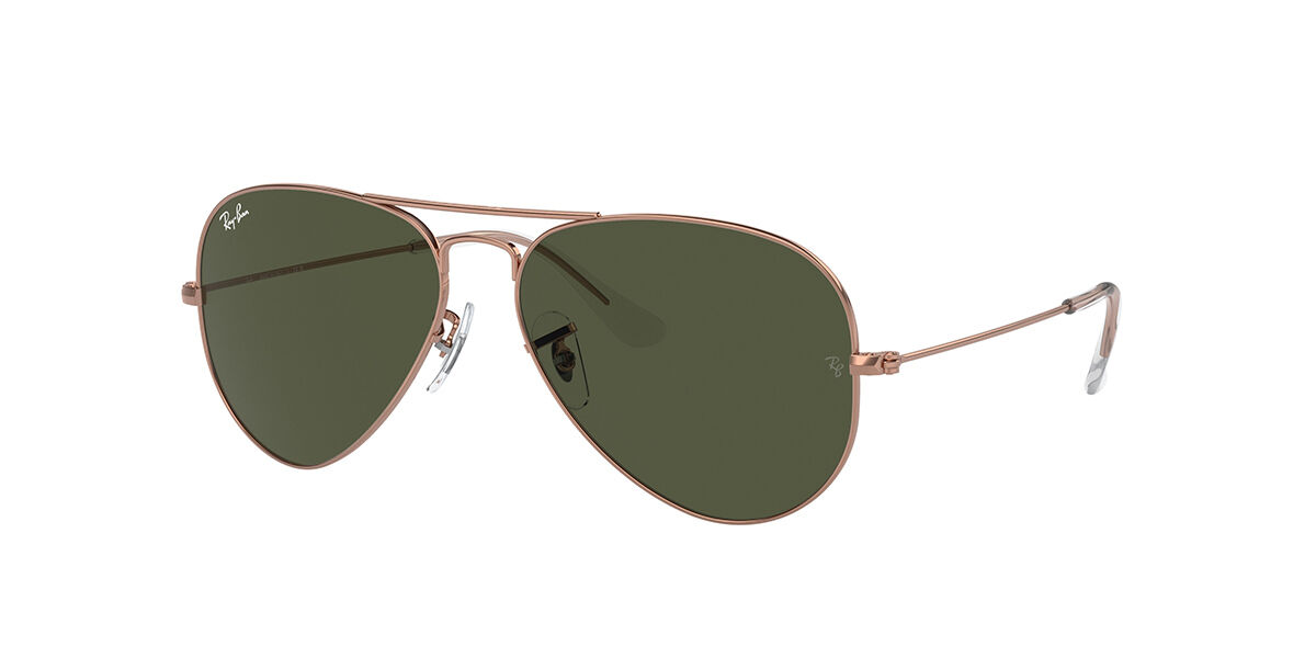 Ray Ban Rb3025 Aviator Large Metal Asian Fit 920231 Sunglasses Rose Gold Visiondirect Australia 6750