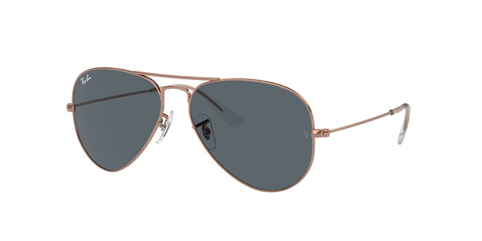Model Display Ray-Ban RB3025 Aviator Black Lens Gold Frame Ray-Ban RB3025 Aviator Classic XXL (62 - 14) with Black  main image 3