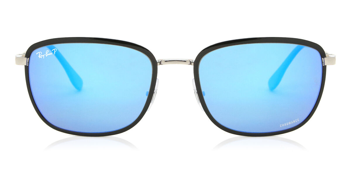 Photos - Sunglasses Ray-Ban RB3705 Asian Fit Polarized 91444L Men's  Black S 
