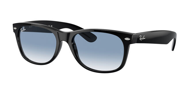 RB2132F New Wayfarer Asian Fit Sunglasses Black | SmartBuyGlasses USA