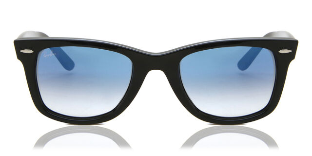 Ray-Ban RB2140F Wayfarer Asian Fit 901/3F Sunglasses Black  