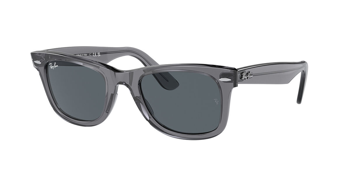 Ray-Ban RB2140 Wayfarer 6641R5 Sunglasses in Transparent Grey ...