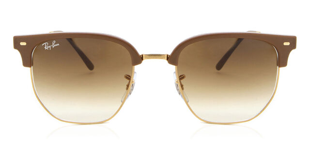RB4416 New Clubmaster gafas de sol Beige Brown on Gold