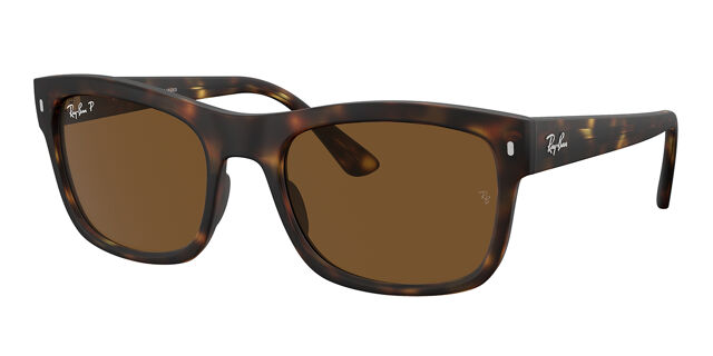 Ray-Ban RB4428 Polarized 894/57 Square Matte Dark Tortoise  display picture 2