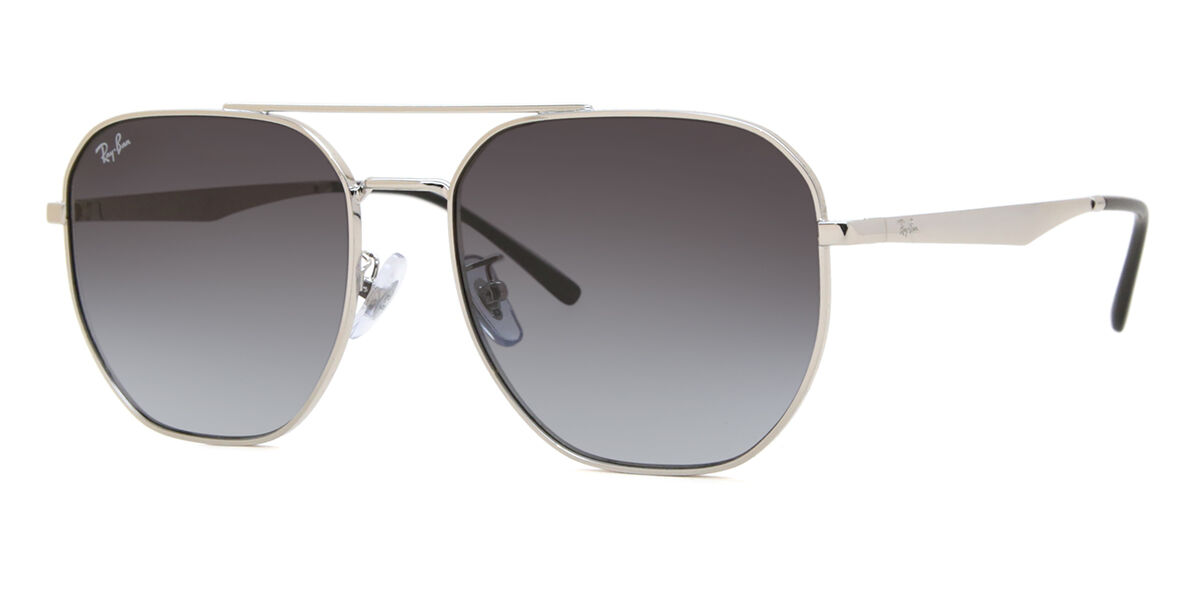 Ray-Ban RB3724D Asian Fit 003/8G Sunglasses Silver | VisionDirect Australia