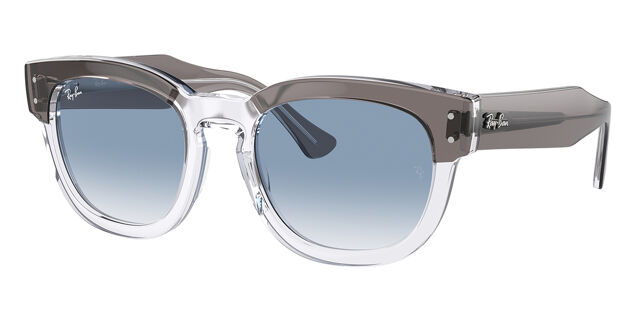 RB0298SF Mega Hawkeye Asian Fit Sunglasses Transparent Grey on 