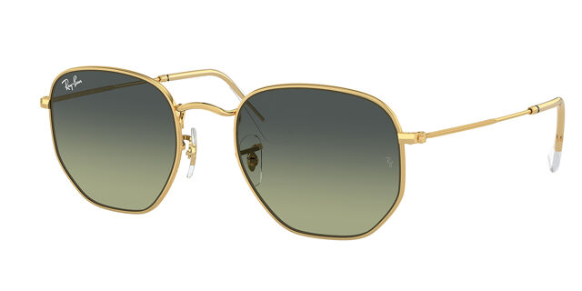 Ray Ban Hexagonal gold Ray-Ban RB3548N Hexagonal Flat Lenses XL (54 - 21) with  main image 4