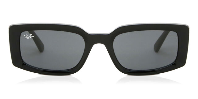 Ray-Ban RB4395 Kiliane 667787 Rectangle Black Sunglasses  display picture 3