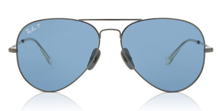 Ray-Ban RB8089 Aviator Titanium Polarized Sunglasses