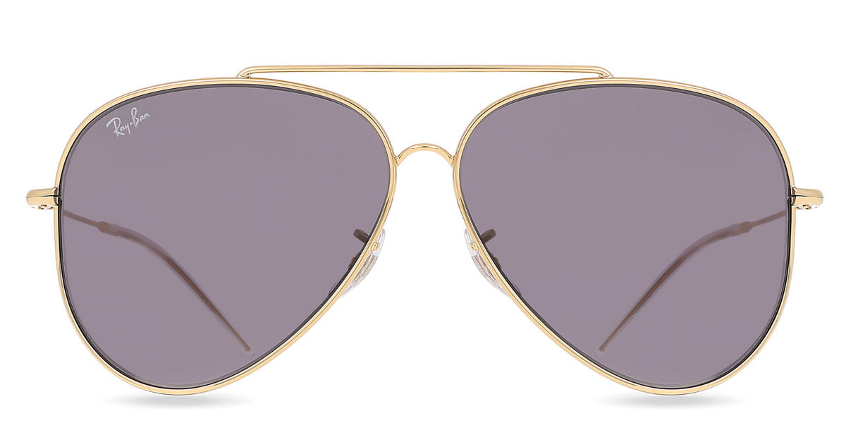 Ray-Ban RBR0101S Aviator Reverse 001/1A 59 Guldiga Solglasögon Män
