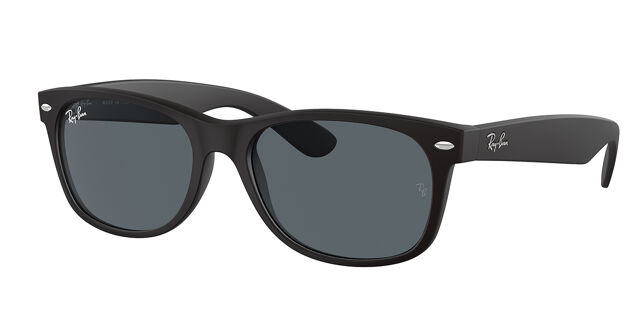 Ray-Ban RB2132F New Wayfarer Asian Fit 622/R5 Sunglasses Black 