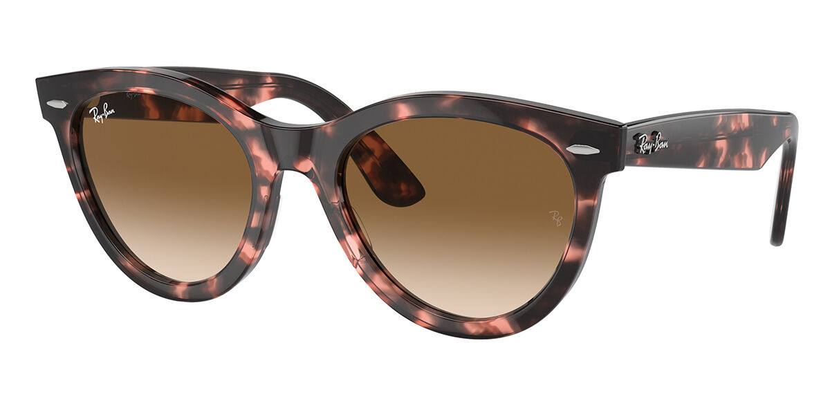 Ray-Ban RB2241F Wayfarer Way Asian Fit 133451 Ovale Pink Tortoise ...