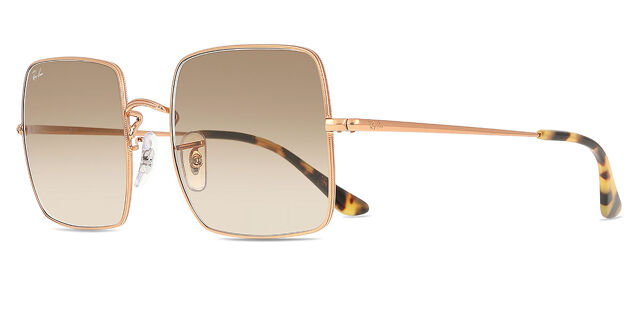 Ray-Ban Gold Square Glasses RB1971 SQUARE Ray-Ban RB1971 Square Polarized 914778 Square Gold  main image 2