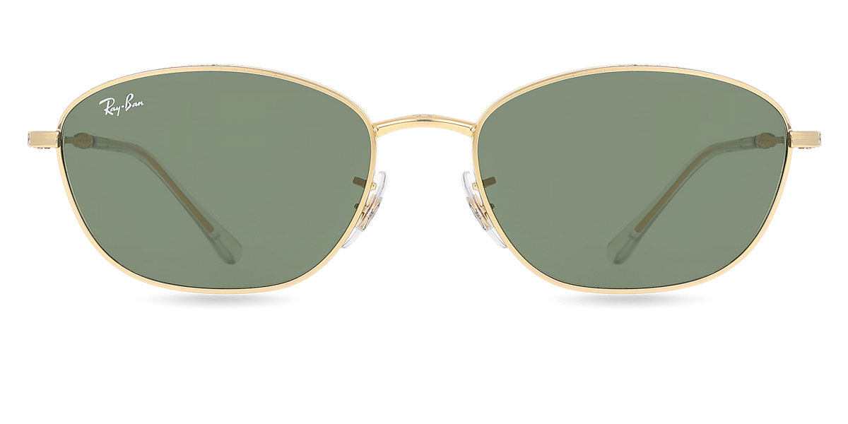 Ray-Ban Occhiali Da Sole Donna Rb3749 Ovali, Oro/Verde, 55 Mm-image