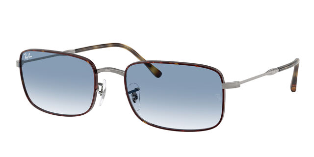 Ray-Ban RB3746 92703F Rectangle Tortoise on Gunmetal  display picture 2