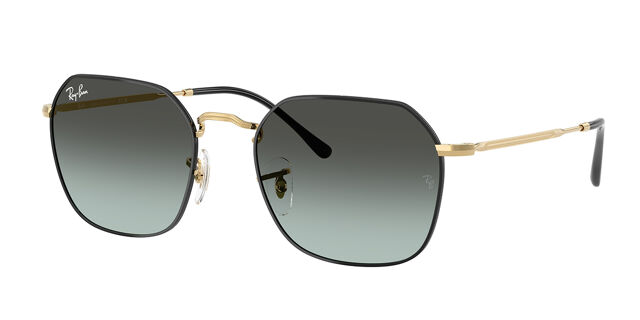 Ray-Ban Black and Gold Gradient Sunglasses RB3683 Sunglasses in Black On Gold and Blue - RB3683 | Ray  main image 4