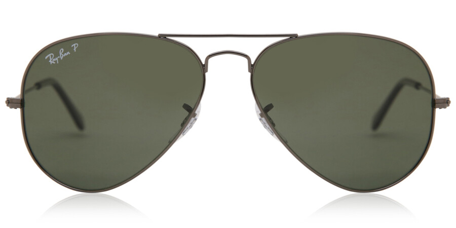 Ray-Ban RB3025 Aviator Polarized 004/58 Sunglasses in Gunmetal |  SmartBuyGlasses USA