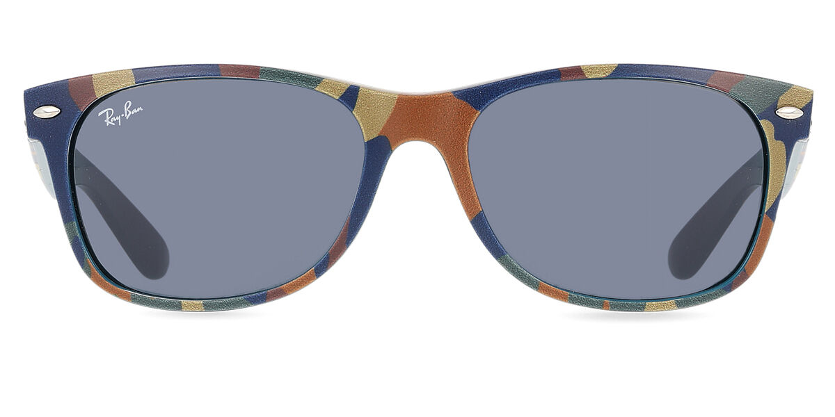 Ray-Ban RB2132 New Wayfarer 6824R5 55 Pattern Solglasögon Män