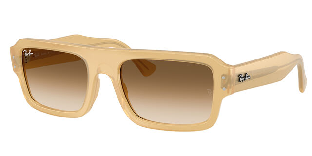 Ray-Ban Beige Sunglasses with Brown Lenses Ray-Ban RB2221 Polished Transparent Beige, Gradient Brown  main image 3