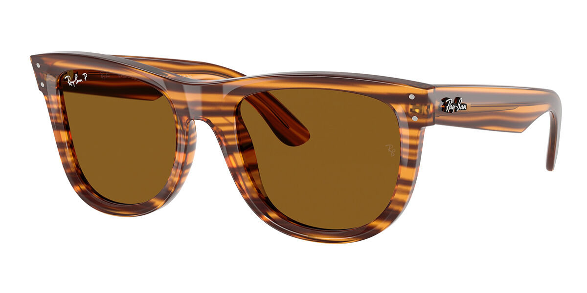 Ray-Ban RBR0502SF Wayfarer Reverse Asian Fit Polarized 679183 53 Sköldpaddemönstradeshell Solglasögon Män