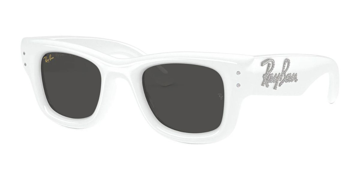 Ray-Ban RB4940B Wayfarer Puffer 686387 47 Vita Solglasögon Män